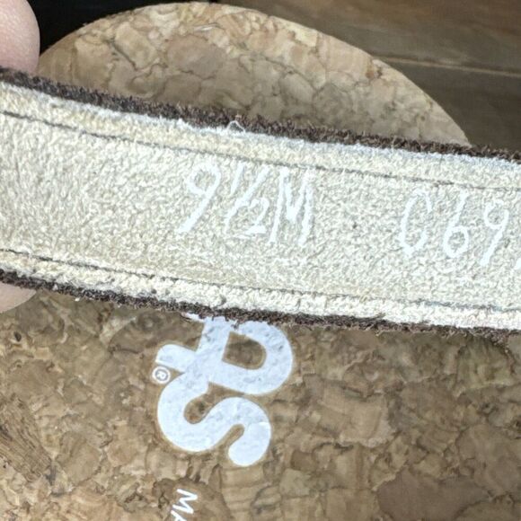 SAS Womens Size 9.5 M Marina Thong Hook & Loop Brown Casual Sandals Strappy - Picture 10 of 10